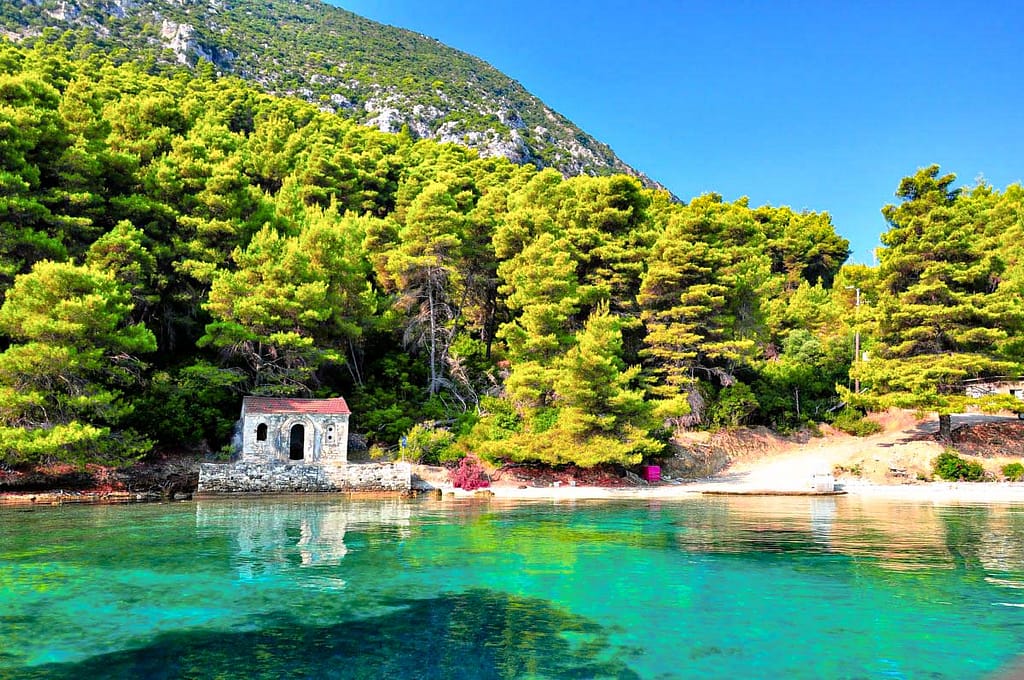 Beach on the journey to Kalamos - Photo Credit: Spiros Vathis