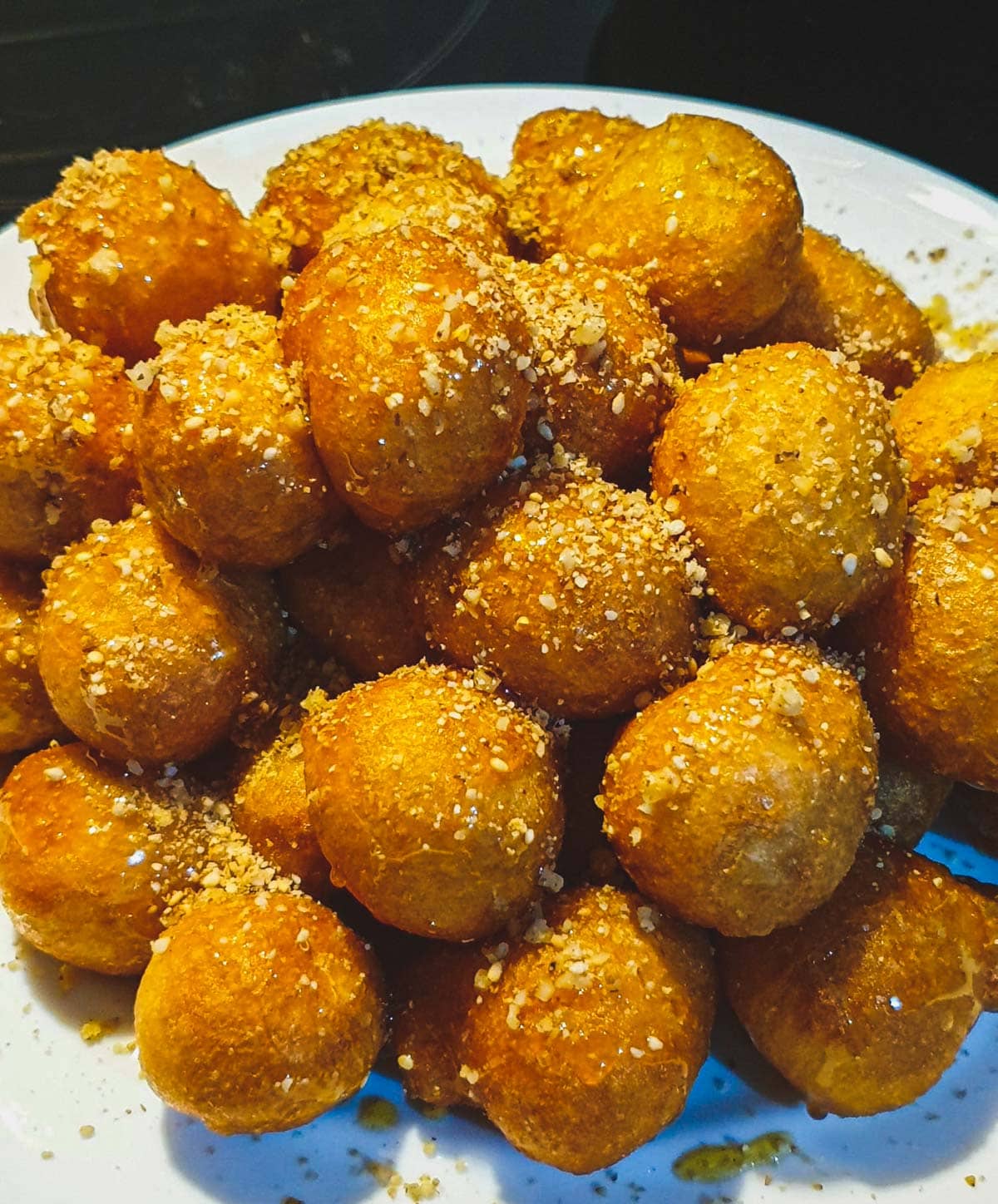 Loukoumades - Greek donuts with honey