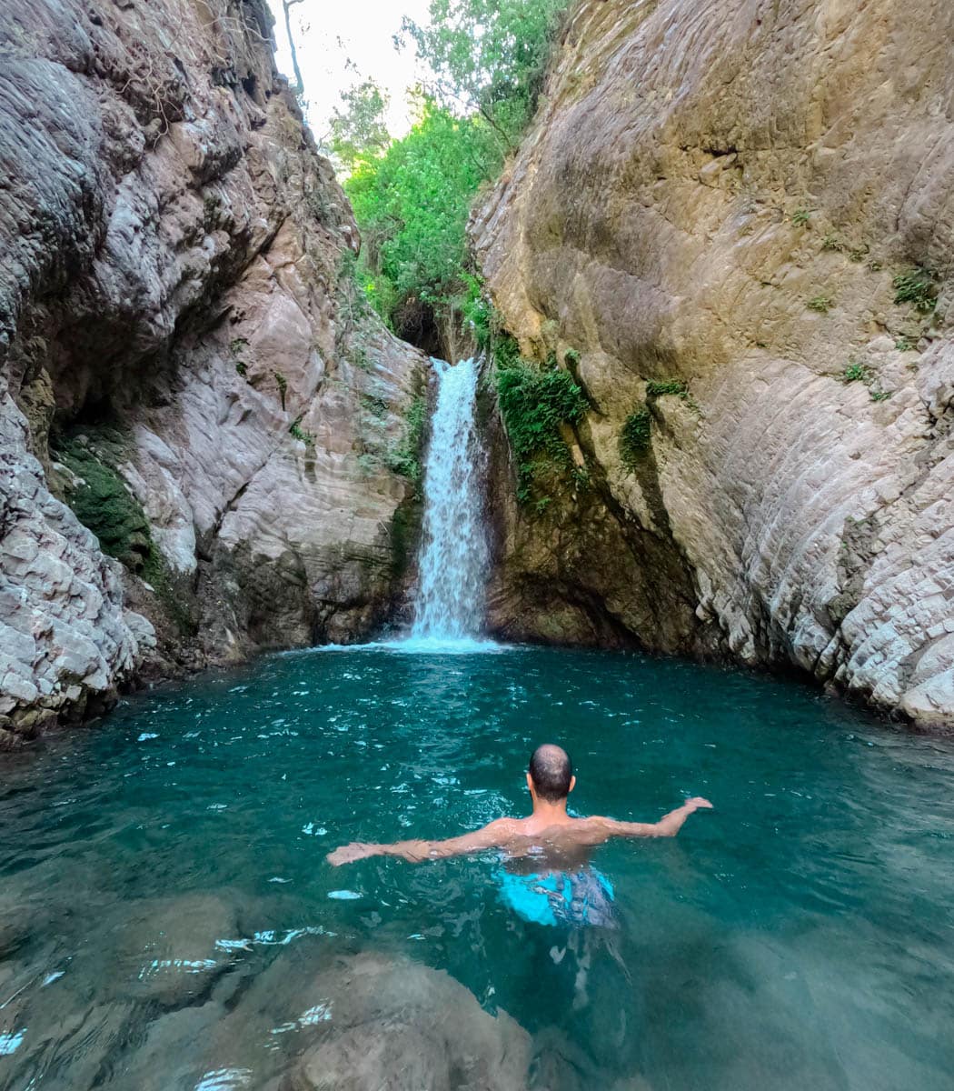 Waterfall near Sitomena village in Aitoloakarnania Greece